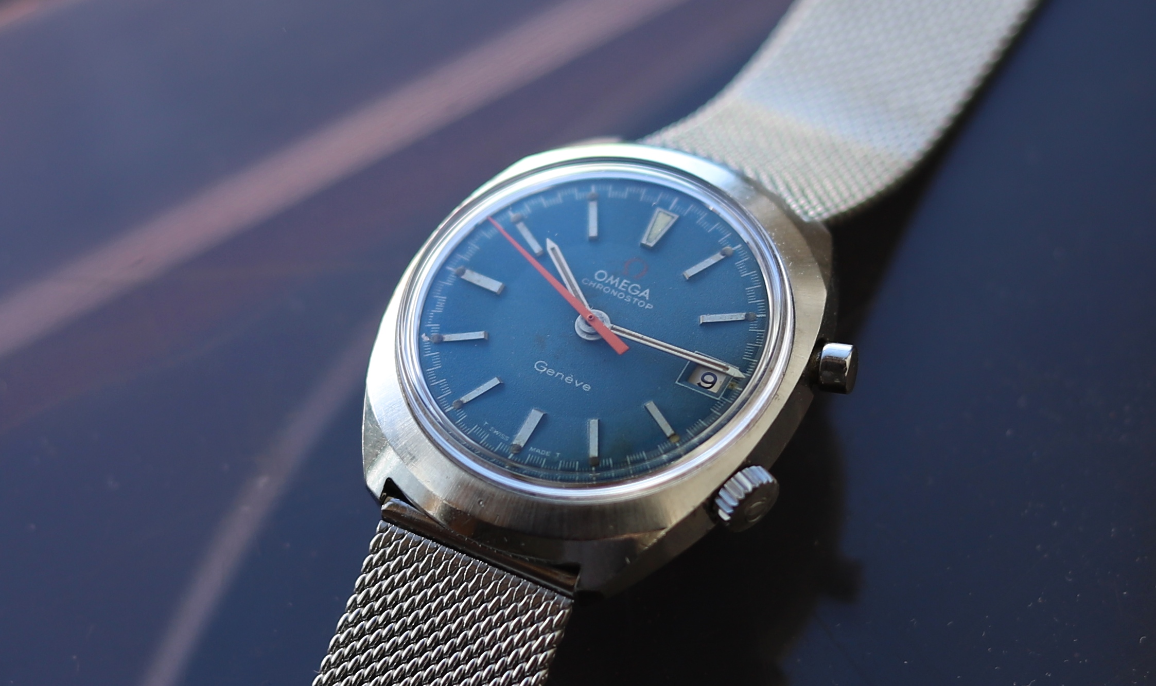 OMEGA 腕時計 Geneve OMEGA GENEVE CHRONOSTOP Ref.145.009 – TIMEANAGRAM
