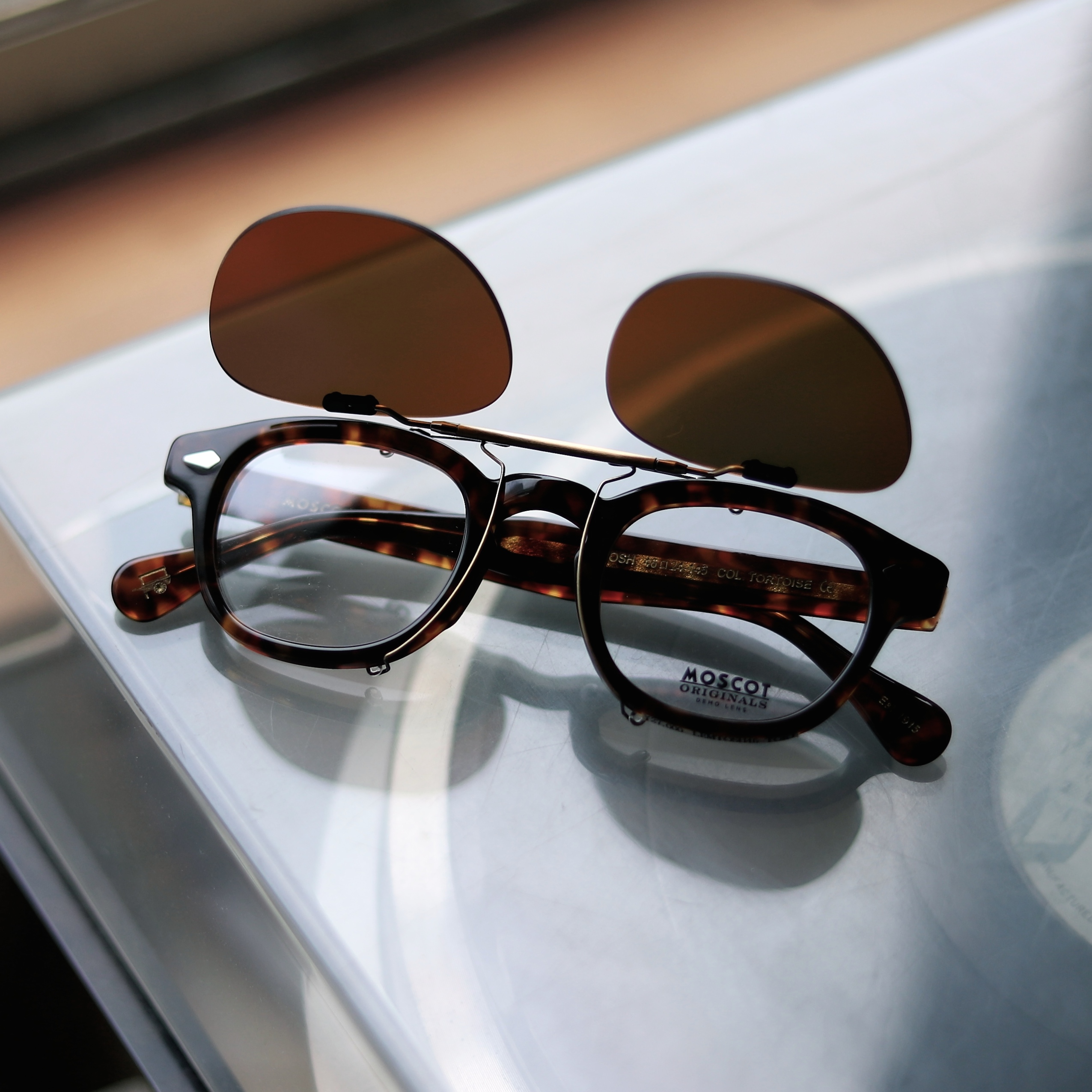 MOSCOT クリップトッシュ付き　メガネ